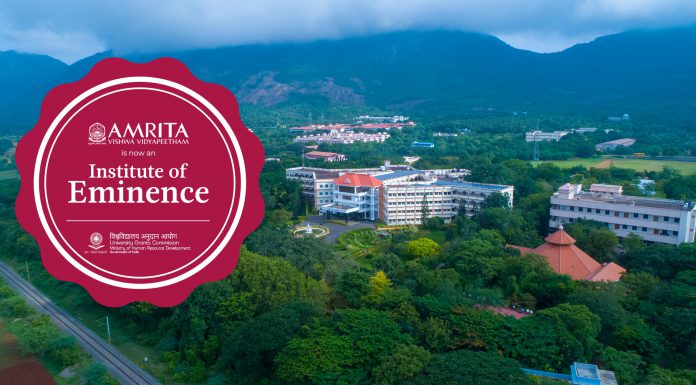 L’Università Amrita riceve il titolo di istituzione di eccellenza