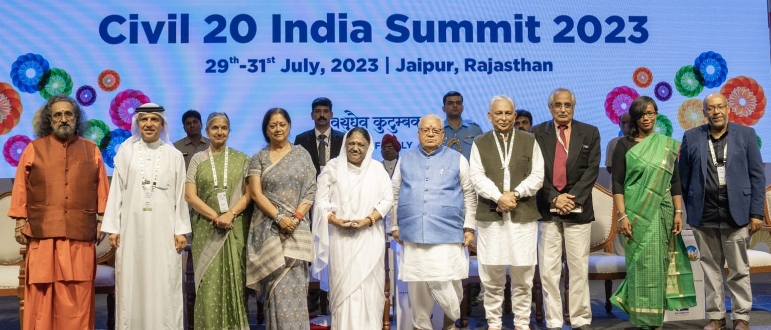 C20: discorso di Amma del Summit a Jaipur